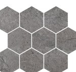 CHAMBER Dark Gray Hexagon Mosaic