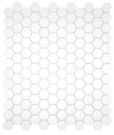 CLASSIC White 1x1 Hex Mosaic