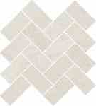 LONDON White Herringbone Mosaic
