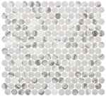 MASSA Bianco Pennyround Mosaic