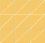 CORAL Giallo Triangle Mosaic