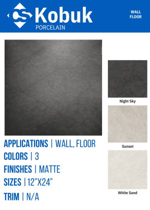 Kobuk 20,000 SQFT minimum for adjusted pricing